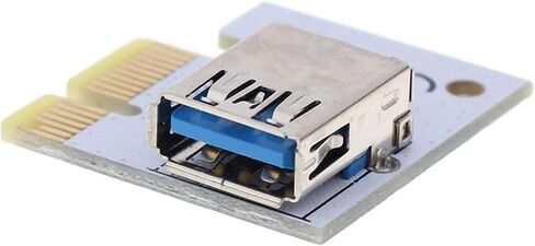 محول بطاقة الخطوط الموسعة PCI-E USB 3.0 PCI-E 1x إلى 16x سلك تمديد الرسومات لتوريد سلك الكمبيوتر (أبيض) in Saudi Arabia