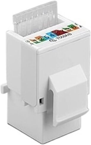 RJ45 Cat5e Cat6 UTP Keystone Female Ja-ck Connector Adapter for Plate Wisted Pair RJ-45 Internet Network Ethernet LAN Cord in Saudi Arabia