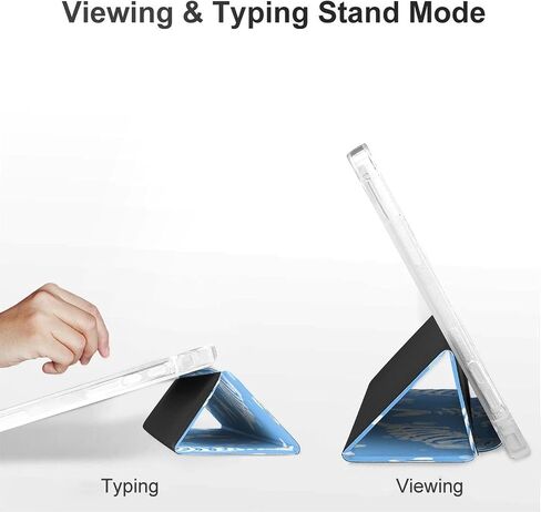 عظام الأسماك ومطبوعات المطبوعات مع حامل القلم رفيع الخفيفة الوزن Trifold حامل متوافق مع iPad Mini 4/5/6 Mini4/5 （7.9in） in Kuwait