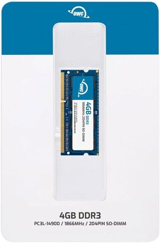 OWC 4GB DDR3L 1866 PC3L-14900 CL13 1RX8 204-PIN 1.35V وحدة ذاكرة SODIMM غير SODIMM متوافقة مع SYNOLOTY NAS DS218+ DS418PLAY DS620SLIM DS718+ DS918+ in Saudi Arabia