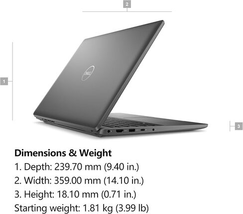 Dell Latitude 3550 Business Laptop Computer, 32GB DDR5 RAM, 1TB PCIe SSD, 13th Gen Intel 10-Core i5-1335U (Beat i7-1255U), 15.6" FHD, WiFi 6E, Bluetooth 5.3, USB4 Type-C, Windows 11 Pro(Renewed) in Saudi Arabia