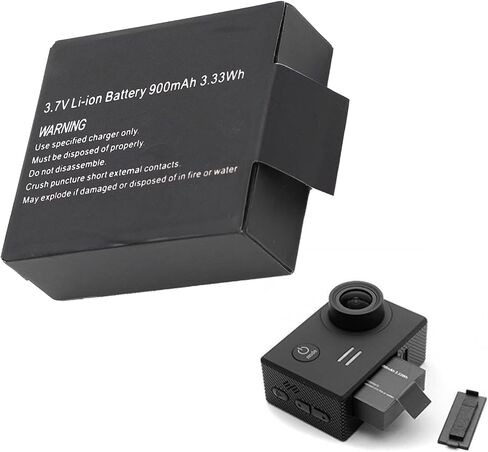 بطارية 900mAh Li Ion لكاميرا SJ4000 SJ5000 M10 ، قابلة للشحن مع عمر بطارية أطول ، مع رسوم مفرطة in Saudi Arabia