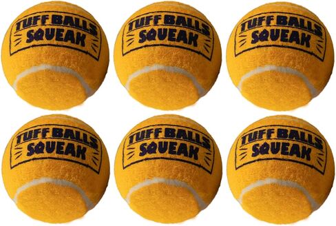 PetSport Mega Tuff Dog Toy Ball, Yellow, 6" in Kuwait