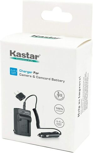 Kastar 2-Pack Battery and AC Charger with Car Adapter Compatible with Casio NP-50 CNP-50 NP-50DBA Battery, Exilim Hi-Zoom EX-V7, Exilim Hi-Zoom EX-V7SR, Exilim Hi-Zoom EX-V8, Exilim Hi-Zoom EX-V8SR in Saudi Arabia