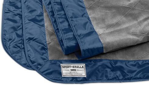 بطانية Sport-Brella SunSoul للاستخدام الخارجي مع فتحة لعمود المظلة والصوف ومقاومة للماء للشاطئ والتخييم والنزهات، باللون الأسود in Saudi Arabia