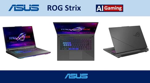 ASUS ROG Strix G16 G614 AI Gaming Laptop 16.0" 165Hz IPS WUXGA Display (AMD Ryzen 9 8940HX, GeForce RTX 5070 Ti 12GB, 64GB DDR5, 1TB PCIe SSD, RGB KB, Win 11 Pro) w/DKZ USB Hub - G614PR-G16.R95070TI in Saudi Arabia