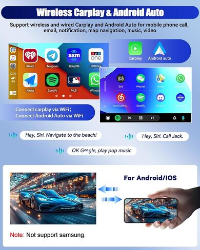 CAMECHO [4G+64G] Android 13 Car Stereo for Ford Edge 2011-2015, 9" IPS 1280 * 720P Touch Screen Car Radio with Carplay Android Auto Bluetooth DSP/GPS WiFi 32EQ + AHD Backup Camera in Saudi Arabia