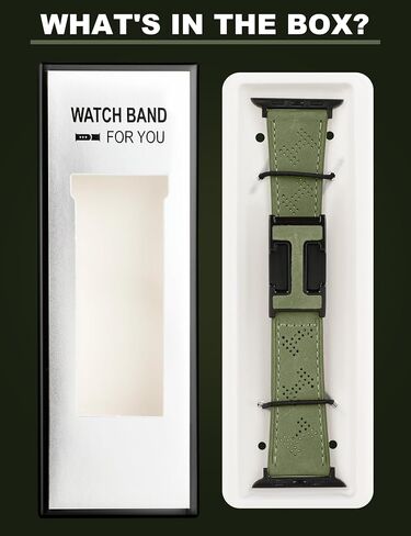 Genuine Leather Watch Band Compatible with Apple Watch Bands 42mm 44mm 45mm 46mm 49mm, Dressy Strap Magnetic Buckle for Women Men iWatch Ultra SE Series 10/9/8/7/6/5/4/3/2/1 in Saudi Arabia