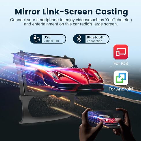 2G+64G Car Radio Stereo for Nissan Altima 2008-2012 with Wireless CarPlay Android Auto, 9 Inch Android 13 Touch Screen HiFi Audio GPS Navigation WiFi Bluetooth SWC HD Camera (Manual A/C) in Saudi Arabia