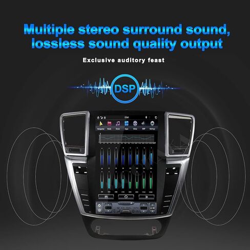 Qualcomm Android 13 Car Stereo 2 DIN GPS MAVIMANISE HEAD لـ Mercedes-Benz ML GL W164 X164 2012-2016 Tesla Radio Radio Player Multimedia Player Wireless Carplay DSP （4+64GB） in Kuwait