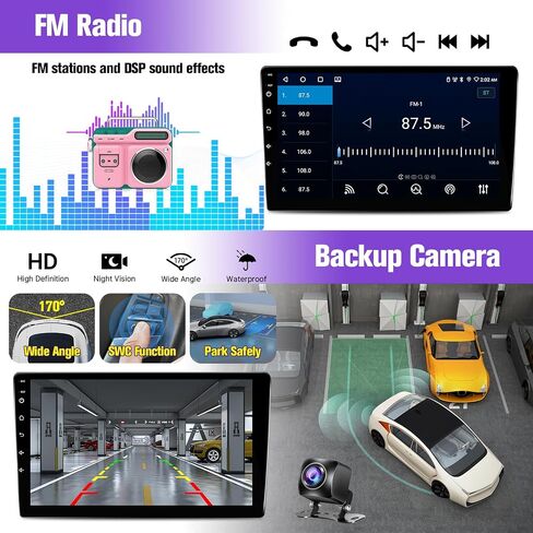 Car Stereo for Honda CRV 2002 2003 2004 2005 2006 with Wireless Carplay Android Auto 9 Inch IPS Screen GPS Navigation Bluetooth Backup Camera SWC Mirrorlink (Fit for Honda CRV 2002-2006, 2G+32G) in Saudi Arabia