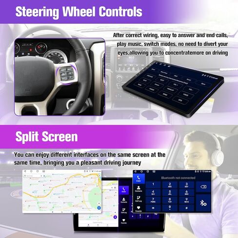 Car Stereo for Honda CRV 2002 2003 2004 2005 2006 with Wireless Carplay Android Auto 9 Inch IPS Screen GPS Navigation Bluetooth Backup Camera SWC Mirrorlink (Fit for Honda CRV 2002-2006, 2G+32G) in Saudi Arabia