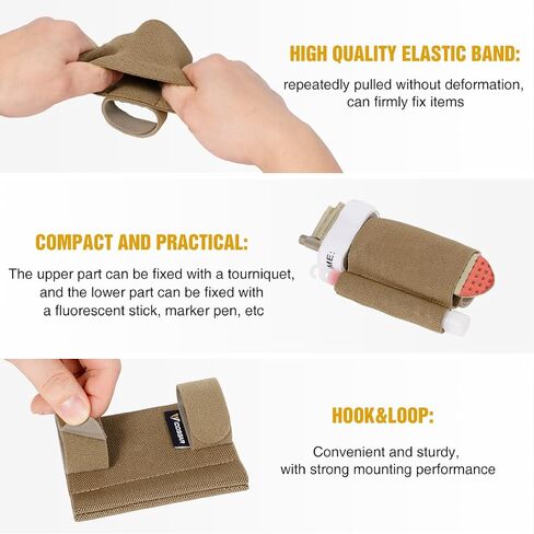 Idogear Sports Tourniquet Pouch حامل الإسعافات الأولية لـ Cat Gen7 ، مجموعة الصدمات القتالية لحزام سترة تكتيكي in Kuwait