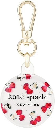 حامل Kate Spade New York Airtag مع مقطع خاتم ذهبي - حالة وقائية لـ Apple Airtag - Dot Cherry in Saudi Arabia