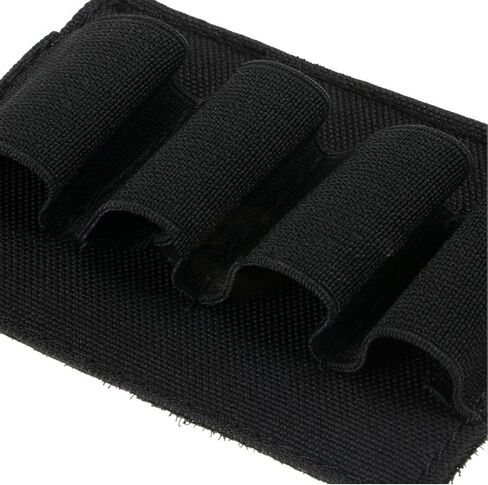 Tactical Shotgun 12GA Bullet Pouch, Tactical Bag Insert Elastic Mount Molle Magazine Carrier Shotgun 4 Shells Cartridge Holder for Backpack Accessories in Saudi Arabia