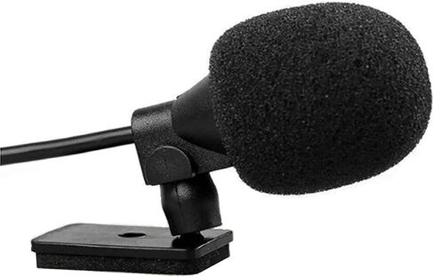 3.5mm Microphone Assembly Mic for Car Vehicle Head Unit Bluetooth Enabled Stereo Radio GPS DVD in Saudi Arabia