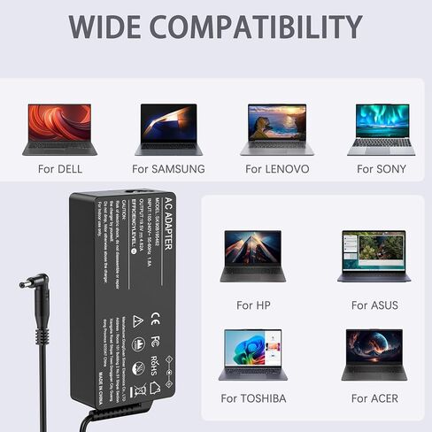 90W شاحن كمبيوتر محمول عالمي مع 16 نصيحة متوافقة مع HP Le Novo Dell Asus Acer Toshiba IBM Gateway Notebook in Kuwait