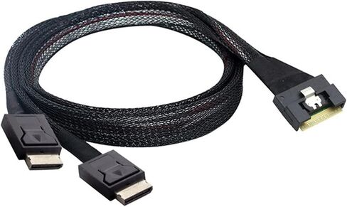 Slim S/AS SFF-8654 8I to Oculink SFF-8611 4I X 2 Server High-Speed Cord for Server PCI-Express Riser Card in Saudi Arabia