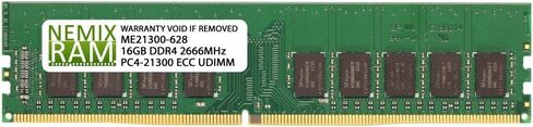 NEMIX RAM 16GB (1x16GB) DDR4 2666MHz PC4-21300 2RX8 1.2V CL19 288-PIN ECC ONDUMPED UDIMM متوافقة مع Dell PowerEdge R340 SNPVDFYDC/16G AA335286 in Saudi Arabia