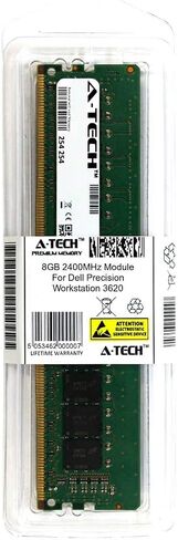 وحدة A-Tech 8GB لـ Dell Precision Workstation 3620 سطح المكتب ومحطة العمل المتوافقة مع DDR4 2400MHz ذاكرة الذاكرة (ATMS316787A25820X1) in Kuwait