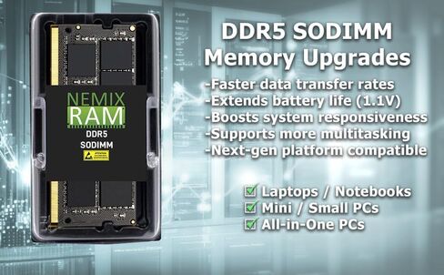 NEMIX RAM 32GB (1x32GB) DDR5 5600MHz PC5-44800 2RX8 in Saudi Arabia
