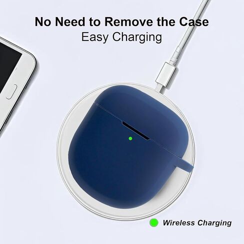 for Bose QuietComfort Earbuds II 2022/ New QuietComfort Ultra Case Cover 2023 with Cute Strawberry Charm Keychain, Soft Silicone Protective Case for Bose QC ii 2 Earbuds Charging Case Red in Saudi Arabia