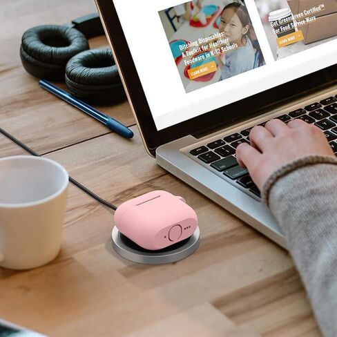 بالنسبة إلى AirPods 4 Case Cover 2024 مع طقم أنظف ، علبة حماية من السيليكون الناعمة لإكسسوارات Apple Airpods 4th Generation مع سلسلة المفاتيح (وردية رملية) in Kuwait