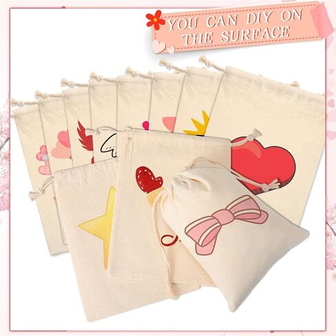 200 Pieces Cotton Drawstring Bags Reusable Muslin Bag 5 x 7 Inch Cotton Pouch Small Cloth Gift Bag Sachet Bag Double Drawstring Gift Wrap Bag Jewelry Pouch for Wedding Home Party Supplies DIY Craft in Kuwait