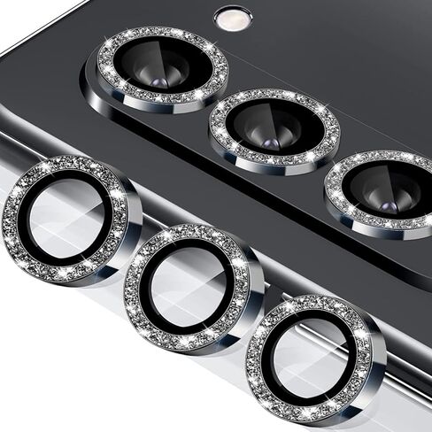 للحصول على Galaxy Z Fold 6 Camera Lens Protector Bling Glitter الفردي حلقة سبيكة الألومنيوم 9H ملحقات الزجاج المزخرفة بغطاء الكاميرا لـ Samsung Galaxy Z Fold 6 Glitter ملونة in Kuwait