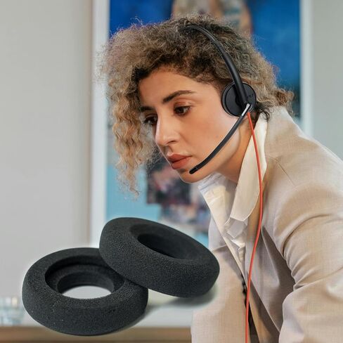 وسائد الأذن البديلة لسماعات Poly ، غطاء وسادة الرغوة لـ Plantronics Blackwire 3320 3325 C310 C320 C3210 C3215 C3220 C3225 ، منصات الأذن الرغوية لـ Jabra Pro 920 930 9450 9460 (12 pcs) in Kuwait