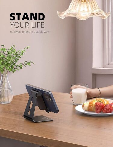 Lamicall Laptop Stand for Desk with 360 Rotating Base + Adjustable Cell Phone Stand in Saudi Arabia