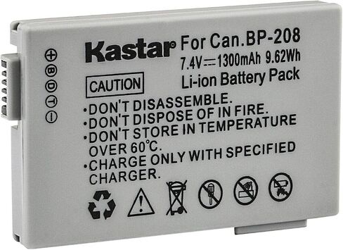 استبدال بطارية KASTAR 1-PACK لـ Canon BP-208 BP-208DG BP-308 BP-310 BP-315 ، Canon DC220 DC230 IVIS DC22 IVIS DC50 IVIS DC200 ELURA 100 FVM300 IXY DVS1 MVXI MVX430 MVX in Saudi Arabia