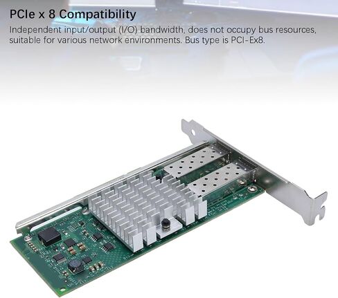 بطاقة شبكة ZOPSC 10GBPS SFP ، محول PCI Express X8 Ethernet مع 82599 مجموعة شرائح ومنفذ SFP ، لبيئات الخادم تدعم VMware in Saudi Arabia