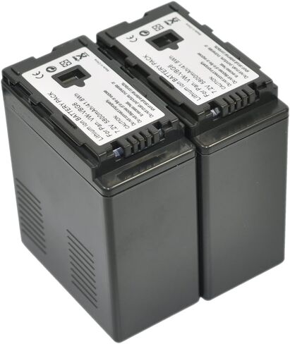 Compatible VW-VBG6 Battery for VW-VBG6K VW-VBG6GK VW-VBG6PPK Digital Video Camcorder (2X Battery+Charger AC/DC Single) in Saudi Arabia