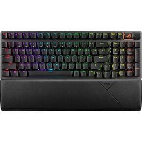 ASUS ROG STRIX SCOPE II 96 لوحة مفاتيح ألعاب لاسلكية ، اتصال ثلاثي الوضع ، وسادات الرغوة والتحول ، ومفاتيح الثلج ROG NX قابلة للتبديل مسبقًا ، و PBT KEYCAPS ، RGB-Black (متجدد) in Kuwait