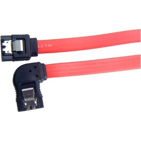 30cm SATA III Cables 6Gbps S Left Side Angle with Locking Latch Cable in Kuwait