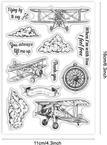 GLOBLELAND Retro Vehicle Clear Stamps Vintage Vehicle Decorative Clear Stamps Silicone Stamps for Card Making and Photo Album Decor Decoration and DIY Scrapbooking in Saudi Arabia