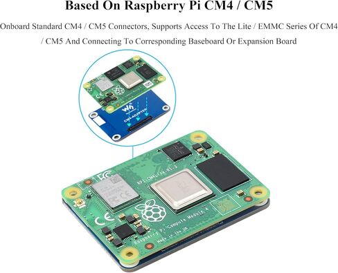 لوحة محول حماية واجهة CM4 / CM5 متوافقة مع سلسلة وحدة حساب Raspberry PI ، يوفر حماية مادية للتوصيل المتكرر وفصل مقبس CM4 / CM5 in Kuwait
