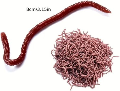 1pc 3.2in الصيد ناعم إغراء تراوت دودة الأرض الطعم Lifelelik in Saudi Arabia