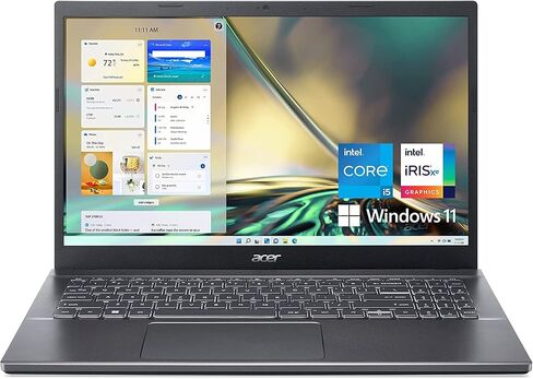 acer Aspire 5 Personal Laptop, 2025, 15.6" 1920x1080, Intel-12 Core i5-1240P, NVIDIA GeForce RTX 2050, 32GB DDR4, 1TB SSD, Win11 Home, Backlit KB, Wi-Fi 6, BT 5.1, Thunderbolt 4, 720p Camera, Gray in Saudi Arabia