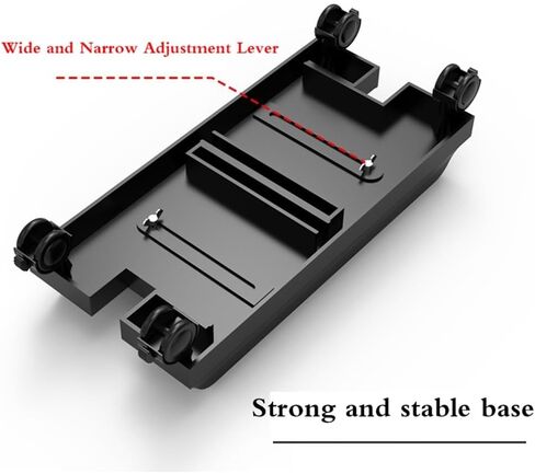 CPU Stand PC Tower Tower Desktop Rolling Rolling حامل عربة محمولة قابلة للتعديل مع حامل PC Gaming Wheels Locking عجلات (أسود) in Saudi Arabia