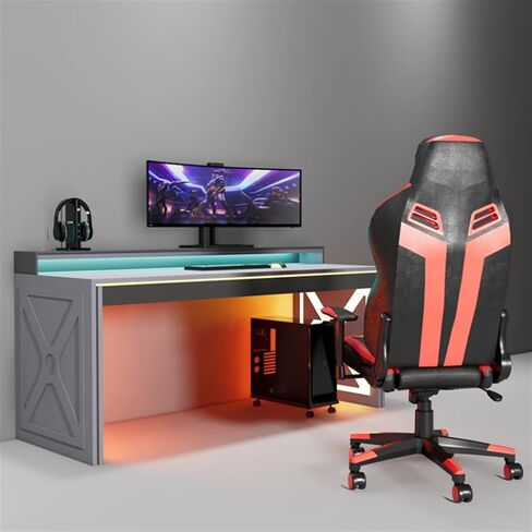 CPU Stand PC Tower Stand ، مع عجلات Rolling Caster - STANCED STAND STAND STAND PC CART CART TOWER (Blanc 440 * 220mm) in Saudi Arabia