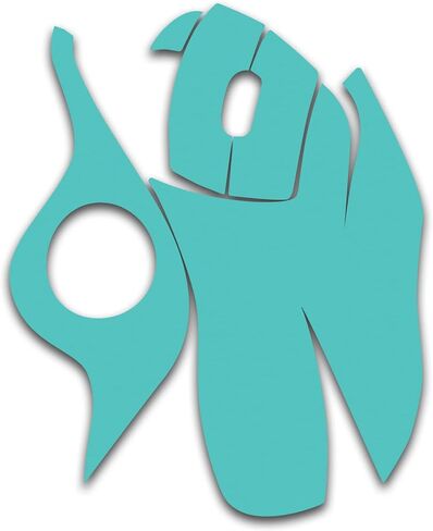 Mayyskins Skin for Logitech M570 Wireless Trackball Mouse - Fricquoise Solid | غلاف الالتفاف الواقي ، الدائم ، والفريد من نوعه | من السهل تطبيق الأنماط وإزالتها وتغييرها | صنع في الولايات المتحدة in Kuwait