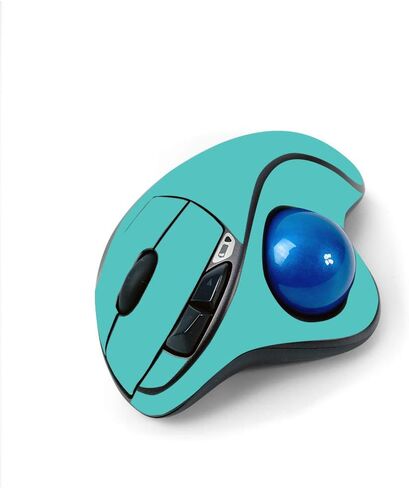 Mayyskins Skin for Logitech M570 Wireless Trackball Mouse - Fricquoise Solid | غلاف الالتفاف الواقي ، الدائم ، والفريد من نوعه | من السهل تطبيق الأنماط وإزالتها وتغييرها | صنع في الولايات المتحدة in Kuwait