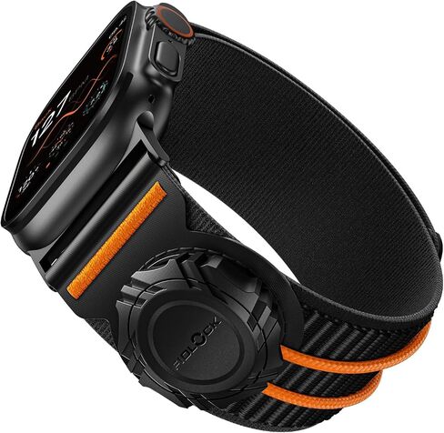 متوافق مع Apple Watch Ultra Band للرجال ، حزامًا واسعًا ناعمًا مع Fidlock Magnetic Winch Buckle لـ IWatch 49mm (Ultra2) ، 46 مم (سلسلة 10) ، 45 ملم (9/8/7) ، 44 ملم (SE2/SE/6/5) ، 42 مم (3/2/1) in Kuwait
