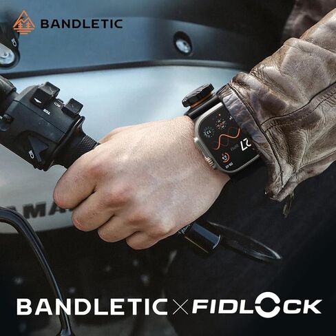 متوافق مع Apple Watch Ultra Band للرجال ، حزامًا واسعًا ناعمًا مع Fidlock Magnetic Winch Buckle لـ IWatch 49mm (Ultra2) ، 46 مم (سلسلة 10) ، 45 ملم (9/8/7) ، 44 ملم (SE2/SE/6/5) ، 42 مم (3/2/1) in Kuwait