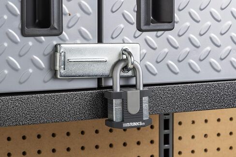 BRINKS - 50mm Commercial Laminated Steel Keyed Padlock - Solid Steel Body with Boron Steel Shackle, Chrome in Saudi Arabia