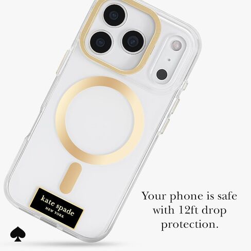 Kate Spade New York iPhone 17 Pro Case - متوافق مع Magsafe - حالة الهاتف المصمم - السلحفاة in Kuwait