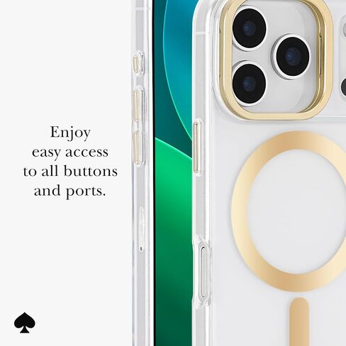 Kate Spade New York iPhone 17 Pro Case - متوافق مع Magsafe - حالة الهاتف المصمم - السلحفاة in Kuwait