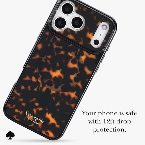 Kate Spade New York iPhone 17 Pro Max Case - متوافق مع Magsafe - Designer Phone Case - Flowerbed Blue Gems in Kuwait